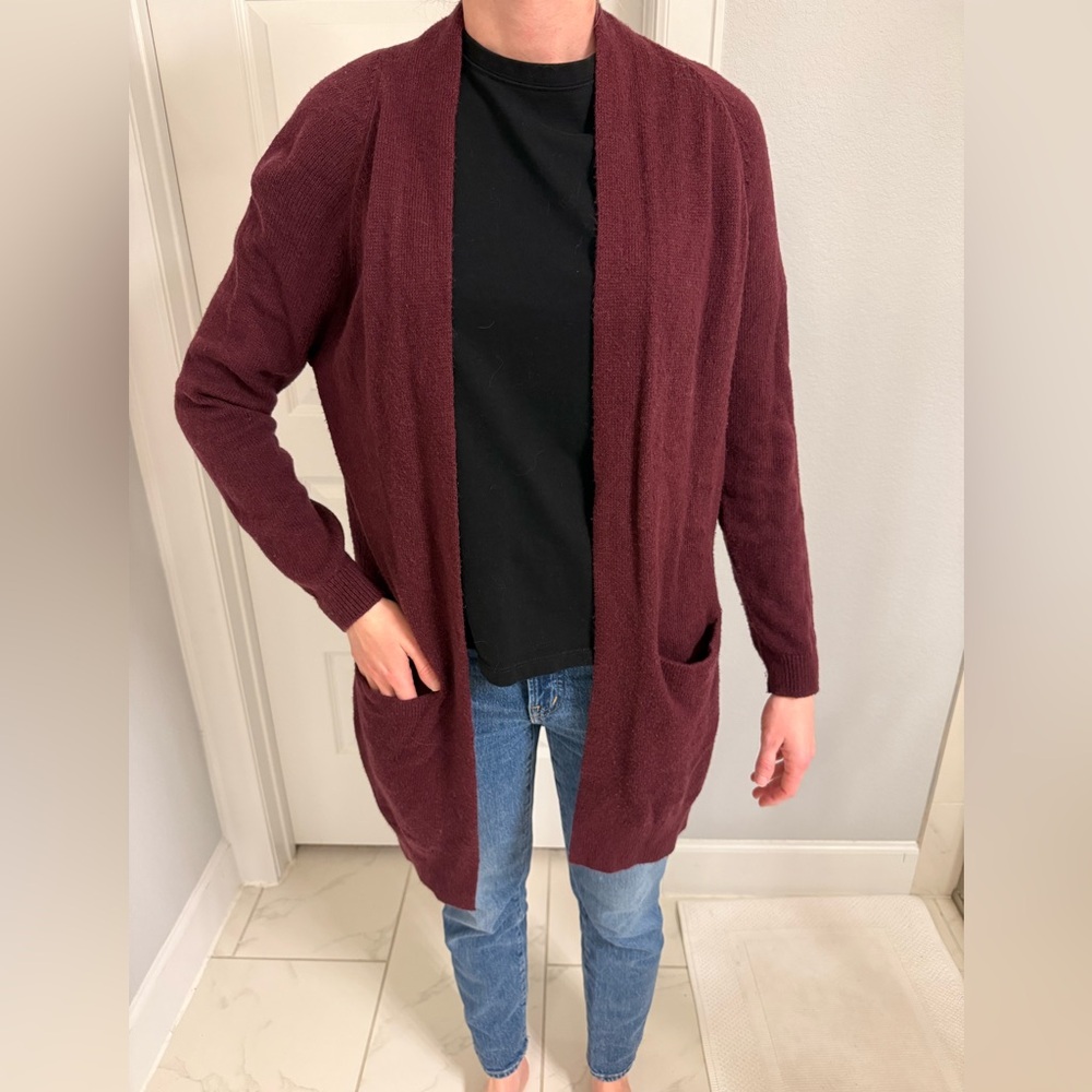 Maroon cozy cardigan